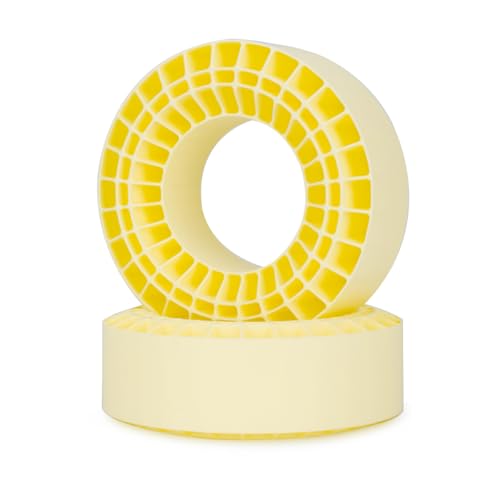 Silicone Rubber Insert Foam for 132-134mm (5.25" OD) 2.2" Tires (Yellow 2pcs) - color: Yellow 2pcs