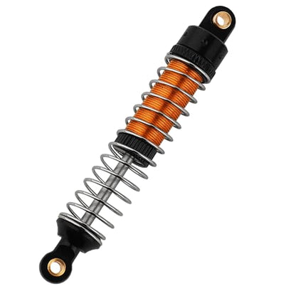 4PCS 53mm/59mm/66mm Aluminum Shocks Absorbers Oil Long Threaded Damper for 1/18 RC Crawler TRX4M Bronco Defender K10 Upgrade Parts (66mm Black-Gold) - color: 66mm Black-gold