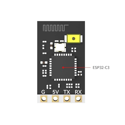 SkyGuy ELRS FPV Receiver - 2.4ghz ExpressLRS Nano Receiver Drone RX Module with 78mm UFL T Antenna for FPV Drone Tiny Whoop Fixed-wing RC Plane