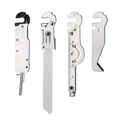 ROXON FT07 Build Your Own Multi tool-FLEX Implements Set | Box Cutter, Ruler and Magnetic grabber, Pen & Tweezers and Needle,T Shank Adapter as A set