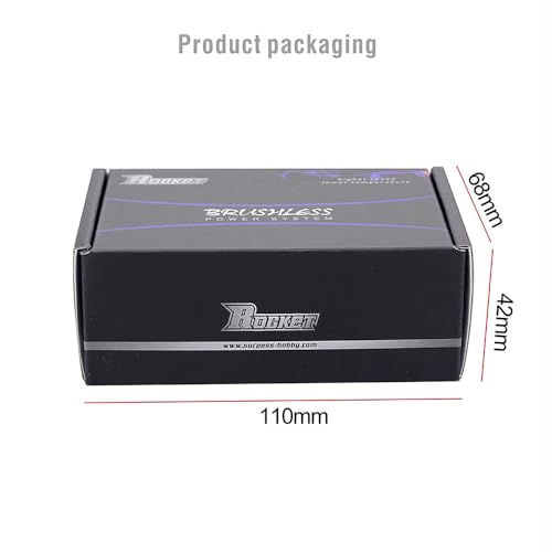 Rocket Supersonic 540 4.5T/5.5T/6.5T/8.5T/10.5T/13.5T/17.5T/21.5T Sensored Brushless Motor for 1/10 RC Racing Car (13.5T SPEC)