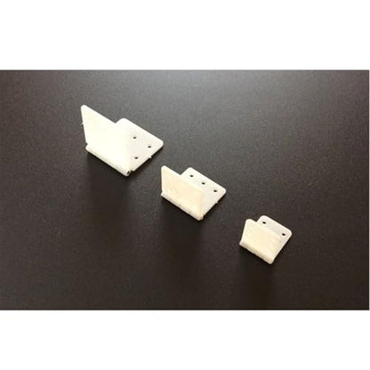 Nylon Hinge, 3 Sizes Mixed with 18 Pieces, Suitable for Remote Control Aircraft Model Aircraft Parts Fixed Wing Model Square Loose-Leaf Remote Control Aircraft Hinge