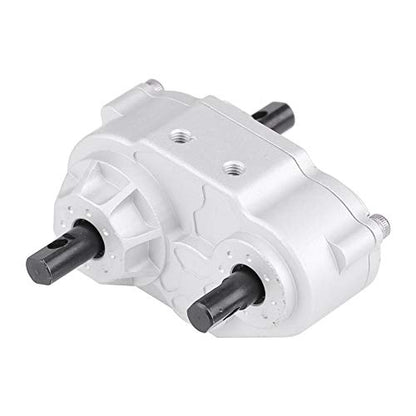 RC Crawler Transfer Case, Metal Construction with Included Screws Metal Upgrade Accessory for 1/10 Scale Off-Road Enthusiasts Hobbyists