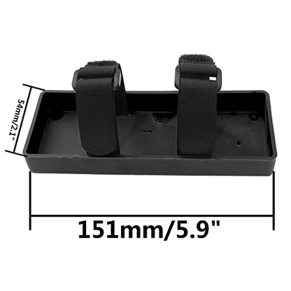 1Pcs ShareGoo Plastic RC Car Battery Tray Case for 2S Lithium & 7.2V NiMH Battery Compatible with Axial SCX10 RC4WD D90 Traxxas TRX-4 1/10 RC Car (Black) - color: Black