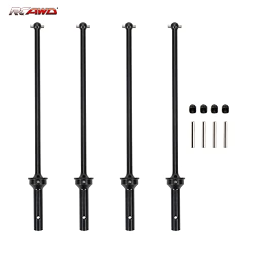 RCAWD CVD Driveshaft 183mm for ARRMA 6S, 1/8 Kraton 6S, Notorious 6S, Outcast 6S & 1/7 Fireteam 6S Upgrades Parts, #45 Steel Drive shafts Hop Ups for #AR220033#ARAC3985 Black - color: Black