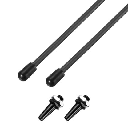 uxcell 160mm Plastic Protection Antenna Tube, RC Antenna Tube with Mount and Cap for RC Car Boat Drone Receiver(Black, 2 Pcs) - color: Black, size: 160mm