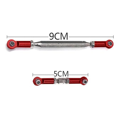 RC Car Rod Linkage Compatible with MN D90 D99 for MN-90 FJ-45 Metal Adjustable Steering Linkage Servo Link Pull Rod Turnbuckle 1/12 RC Car Crawler