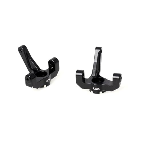 LCX Racing RC Car CNC Machined Aluminum Front Steering Knuckle Spindle Set for 1/10 LOSI 22S, Upgrades Parts Accessories
