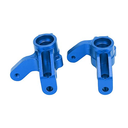 RC Steering Cup, 2pcs Aluminum Alloy Steering Cup Knuckle Upgrade Accessories for LOSI Hammer Rey U4 Rock Racer 1/10 RC Car (Dark Blue - color: Dark Blue