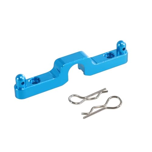 Aluminum Rear Body Mount Posts Shell Pillar Bracket Upgrade for MJX for HG 14301 14302 14303 1/14 RC Car Parts (Blue) - color: Blue