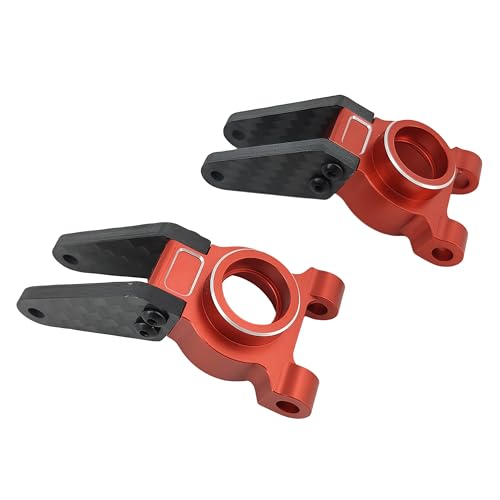 Aluminum Rear Axle Carrier Set for ARRMA 1/10 Gorgon 4X2 2WD (Red) | Monster Truck,RC Car,CNC Machined,Heavy Duty,High Strength,Precision Fit,Wear Resistant,Durable,Replacement Parts - color: Red