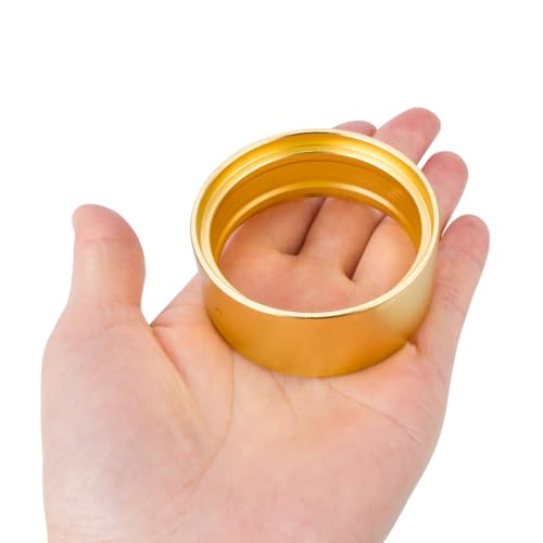 RCQQPS 1.9" Brass Coating Internal Beadlock Ring Clamp Ring 94g Heavy Metal Wheel Counterweight Fits 1.9 Wheel Rim for 1/10 TRX4 TRX6 Axial SCX10 I II III Pro Redcat GEN7 GEN8 RC Crawler Car (4PCS) - size: 4PCS