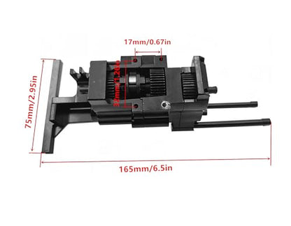 Metal Transmission Gearbox Case with Gear Set & Rod Kit Upgrade for Axial SCX10 Pro 1/10 RC Crawler, Replaces AXI03028.