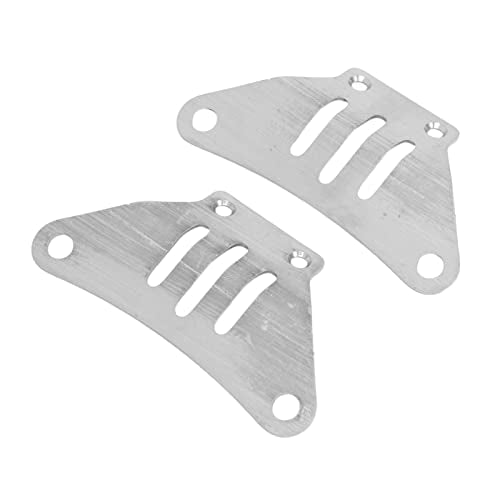 Stainless Steel Chassis Armor Set, 3 Pieces RC Car Guard Skid Plate for TT02 1/10 RC Car, Crawler Modification Part Accessories, Front Center Rear Chassis