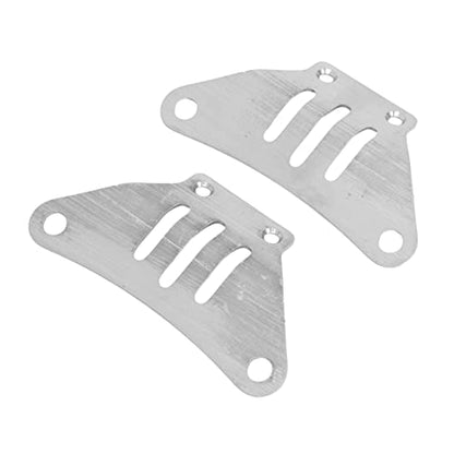 Stainless Steel Chassis Armor Set, 3 Pieces RC Car Guard Skid Plate for TT02 1/10 RC Car, Crawler Modification Part Accessories, Front Center Rear Chassis