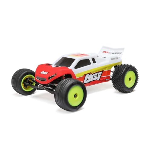 Losi 1/18 Mini-T 2.0 2S 2 Wheel Drive RTR Brushless Stadium Truck Battery & Charger Included Red LOS-1056T1 - color: Red