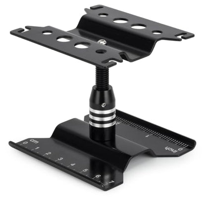 Aluminum Repair Station Work Stand Assembly Platform 360 Degree Rotating for 1/16 1/18 1/24 RC Crawler Axial SCX24 Traxxas TRX4M (Black)