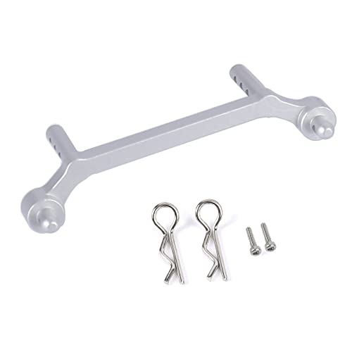 Aluminum Front Body Mount Shell Post for Axial SCX24 AXI90081 1/24 RC Crawler Car Upgrade Parts (Silver) - color: Silver