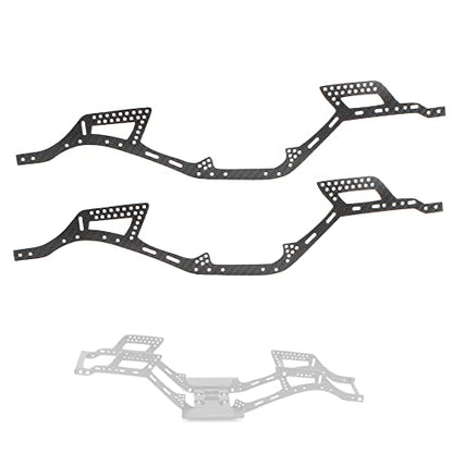 RC Frame Chassis Kit for 1/10 RC Rock Crawle, Gen2 Carbon Fiber LCG Chassis Rails Kit, 72g Lightweight Thickened Cheater Rigs Frame Rails for 1/10 RC Rock Crawler Axial SCX10 (Gen2 Rails) - color: Gen2 Rails