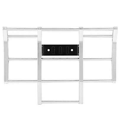RC Car Bumper, 1/14 RC Car Truck Metal Front Bumper Model Accessory Fit for Tamiya King Hauler, Globe Liner RC Car (N10210S Silver) - color: N10210s Silver