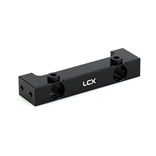 LCX Racing 1/10th RC Crawler Car CNC Machined Aluminum Alloy Front Rear Bumper Mount for Redcat Racing Gen7 GEN8 Scout II Gen9, Upgrades Parts Accessories