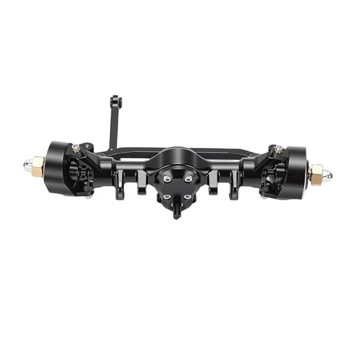 GOWENIC RC Front Axle Assembly for Axial SCX24 1/24 RC Car, Aluminum Brass Front Portal Axle Shaft Upgrade for Crawler