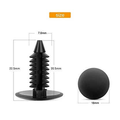 GOOACC GRC-18 100PCS 7mm 8mm 10mm Nylon Push Expansion Screws Replacement Kit,Bumper Fastener Rivet Clips GM 21030249 Ford N807389S - color: 100PCS 7mm 8mm 10mm