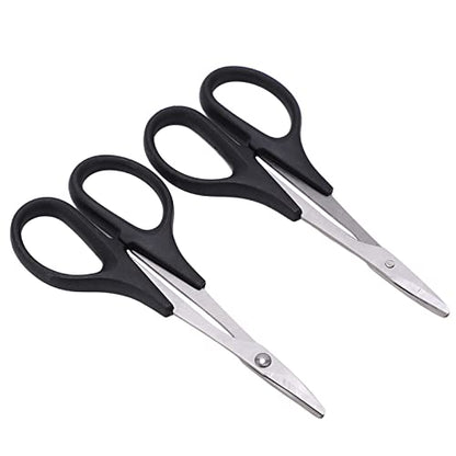 0-14mm RC Body Reamer Hole Puncher with Sleeve & Curved Scissors Tool Drills Set for RC Body Shell (Silver) - color: Silver