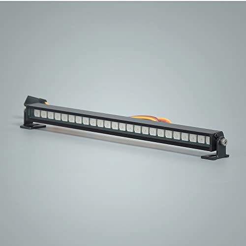RC Repair Tool 155mm RC Car Roof Lamp Colorful Waterproof 24 L-E-D Light Bar for 1/10 RC Crawler Axial SCX10 II 90046 D90 TF2 JK for Rubicon Body