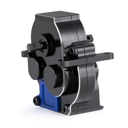 Aluminum Transmission Case Gearbox with Steel Gear for TRX4M 1/18th RC Crawler Car Upgrade Parts Accessories