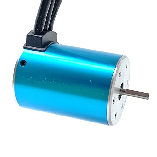 KingVal Replacement 3650 3900KV Sensorless Brushless Motor Shaft 3.175mm with 60A Brushless ESC Compatible with 1/10 RC Car - size: 3900KV+60A