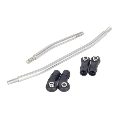 RC Car Upgrade Parts for Axial for SCX10 II 90046 1/10 RC Car Upgrade Parts Stainless Steel 10Pcs Links Rod Set with Ball End 313/324mm Wheelbase - size: 313mm