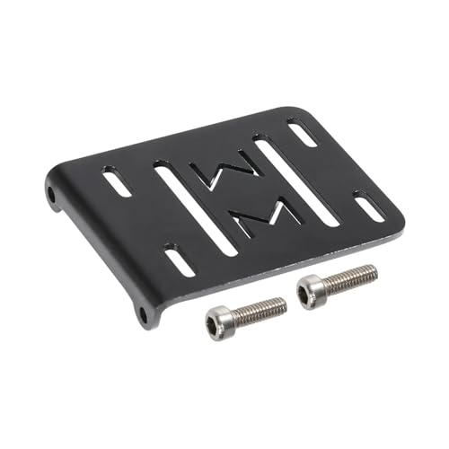 AMK 1/10 Transmission CNC Aluminum Accessory Tray Electronic Battery ESC Holder for 2Low Transmission 1/10 RC Crawler Comp Builds LCG Chassis Upgrades Accessories (1/10 Electronic Tray Black)