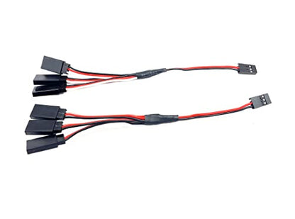 8Pcs 15cm/5.9inch Servo Extension Cables, Male to Female, JR (Futaba) Compatible, RC Plane, Drone, Airplane