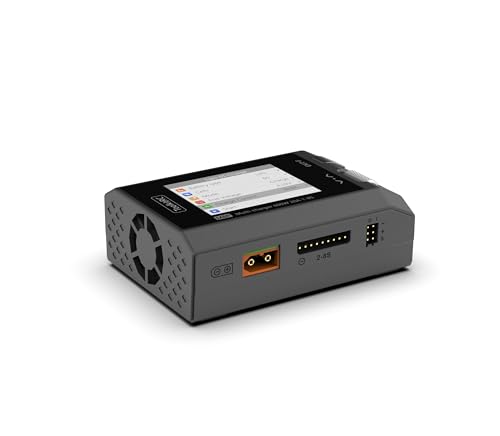Black ToolkitRC M8P 600W 20A 2.4 TFT inch Color LCD Screen Balance Charger Discharger for 1S - 8S Lipo RC Racing Drone Battery