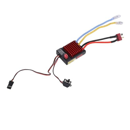 60A RC ESC, Powerful Performance with 320A Current for 1/10 1/16 Scale RC Cars, Compatible with 380 390 540 550 Brushed Motors
