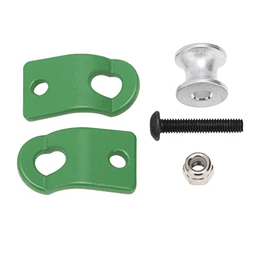 1/10 RC Car Crawler Trailer Towing Shackles - Metal Hooks for SCX10 TRX4 D90 - Upgrade Parts for Rock Climbing Cars - 5Pcs Set Included - Green - color: Green