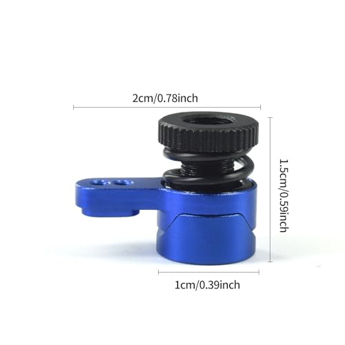 25T Servo Arm for ARRMA 1/18 Granite Grom/1/18 Typhon GROM/1/18 Mini LMT 4X4/1/18 UTB18 Capra Upgrade Parts (Blue) - color: Blue