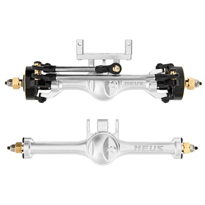MEUS RACING 5mm ISO V2 TRX4M Axles with Adjustable Servo Mount for TRAXXAS 1/18 TRX4M RC Crawler (Silver) - color: Silver