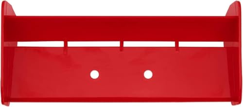 2 Pack 1/10 RC Plastic Rear Spoiler Compatible with 1:10 Scale RC Off-Road Short Course Truck Buggy Racing Rear Wing Tail (Red) - color: Red