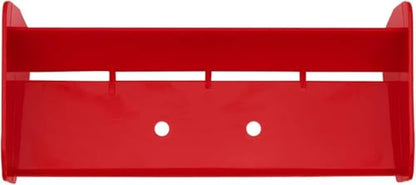 2 Pack 1/10 RC Plastic Rear Spoiler Compatible with 1:10 Scale RC Off-Road Short Course Truck Buggy Racing Rear Wing Tail (Red) - color: Red