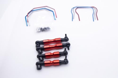 Full SWAY BAR Set (Red) for h 4x4 Slash, Rustler, Stampede, etc...