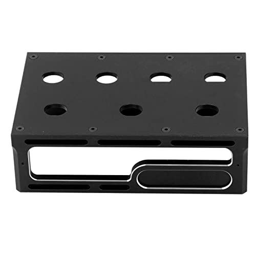 GOTOTOP Wear Resistant Aluminum Alloy RC Car Work Stand with Compact Portable Design for 1/8 1/10 RC Truck Repair and Maintenance (Black)