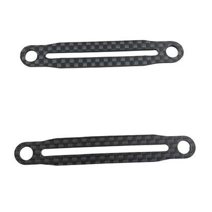 Carbon Fiber Body Mount Frame Brace for Tamiya TT-02 XV-01 XV-02 1/10 | Front Rear,Crossmember,Upgrade Parts,54783,High Rigidity,Lightweight Design,Precision Fit,Easy Installation,RC Car