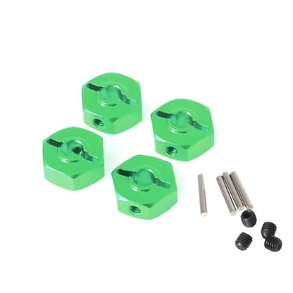 Compatible with LOSI for Mini for LMT 4X4 1/18 RC Brushed Monster Truck Car Upgrade Parts Connectors Hexagon 12mm Kit Green RC Accessories