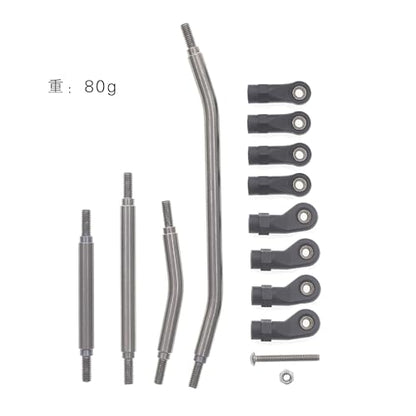 Stainless Steel Steering Tie Rod Linkage Rod Set RC Upgraded Parts for REDCAT GEN8 RC Car - color: Linkage Rod