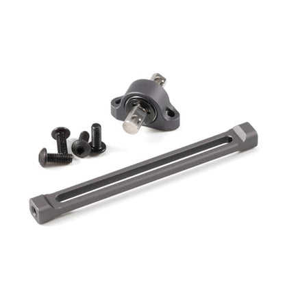 Aluminum Carrier Bearing Width Transfer Case 70mm Adjustable for 1/10 RC Crawler LCG Chassis Cheater Rigs 1.9 Shafty Comp Builds (Gray) - color: Gray