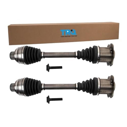 TRQ Front Driver and Passenger Side CV Axle Assembly Set for 2009-2017 Audi Q5 2011-2017 A8 Quattro 2012-2018 A6 Quattro 2012-2017 A7 2013-2018 S6 2013-2017 S8 2014-2017 RS7 2014-2017 SQ5 - style: CSA32705