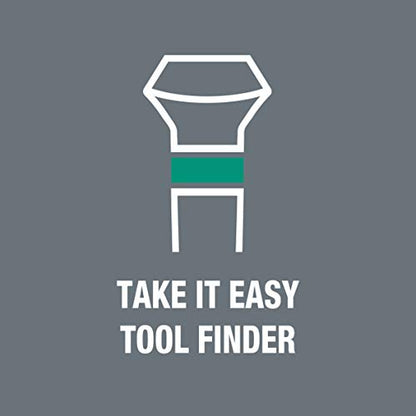 Wera 2035/6 Kraftform MicroSlotted/Phillips Electronics Screwdriver Set and Rack, 6-Piece - size: Slotted: 2.5x80 mm, 3x80 mm, 3.5x80 mm, 4x80 mm