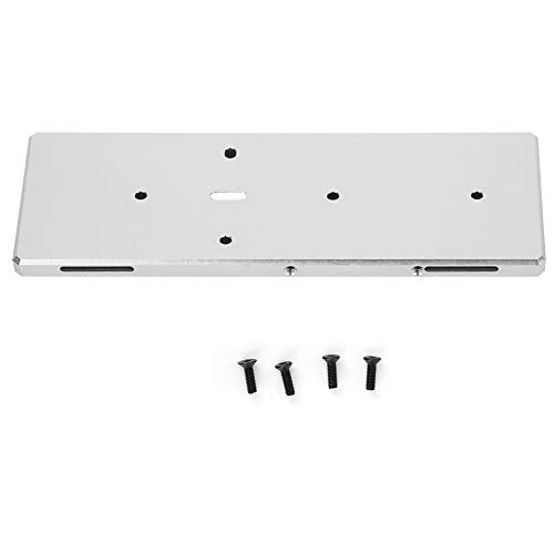 RC Battery Tray with Screw, Aluminum Alloy Replacement for RGT EX86100 1/10 RC Car, Lightweight and Durable Battery Mount for RC Vehicle (Silver 680022S) - color: Silver 680022s